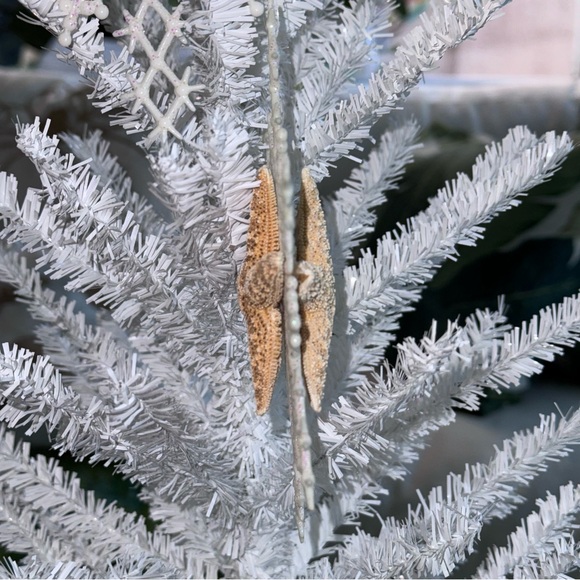 NEW! Starfish Snowflake Christmas Tree Ornaments Set/2 - Picture 3 of 5
